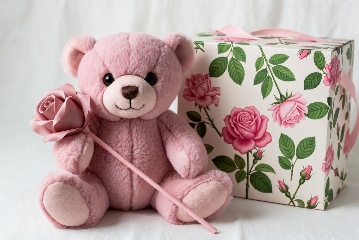 Rosy Heart Bear Set