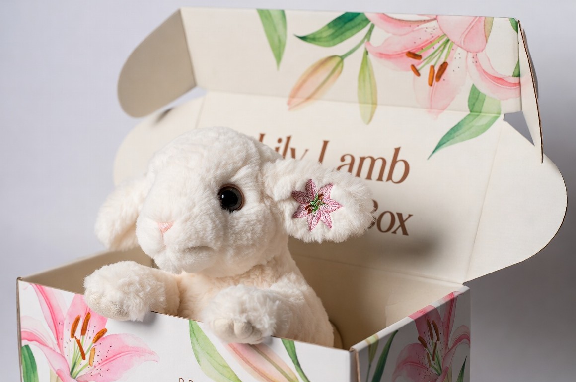 Lily Lamb Cuddle Box